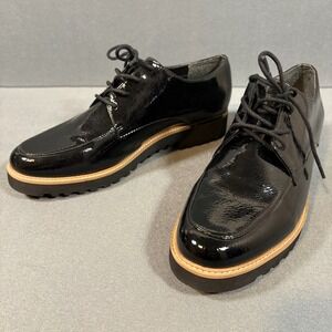 Franco Sarto Womens Charles Lug Sole Oxfords Gloss Lace Up Shoes US 9.5